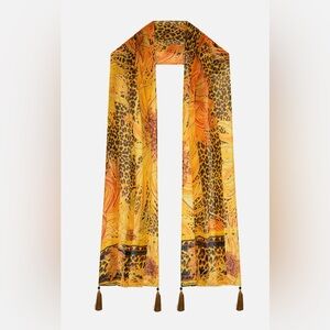 CAMILLA *Make Me Your Masterpiece* yellow floral animal print scarf shawl top